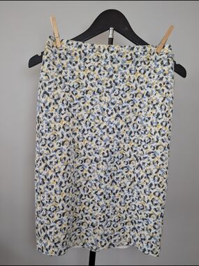ANTHROPOLOGIE Maeve Women Size XS Leopard Print Pencil Skirt High Waist Jacquard